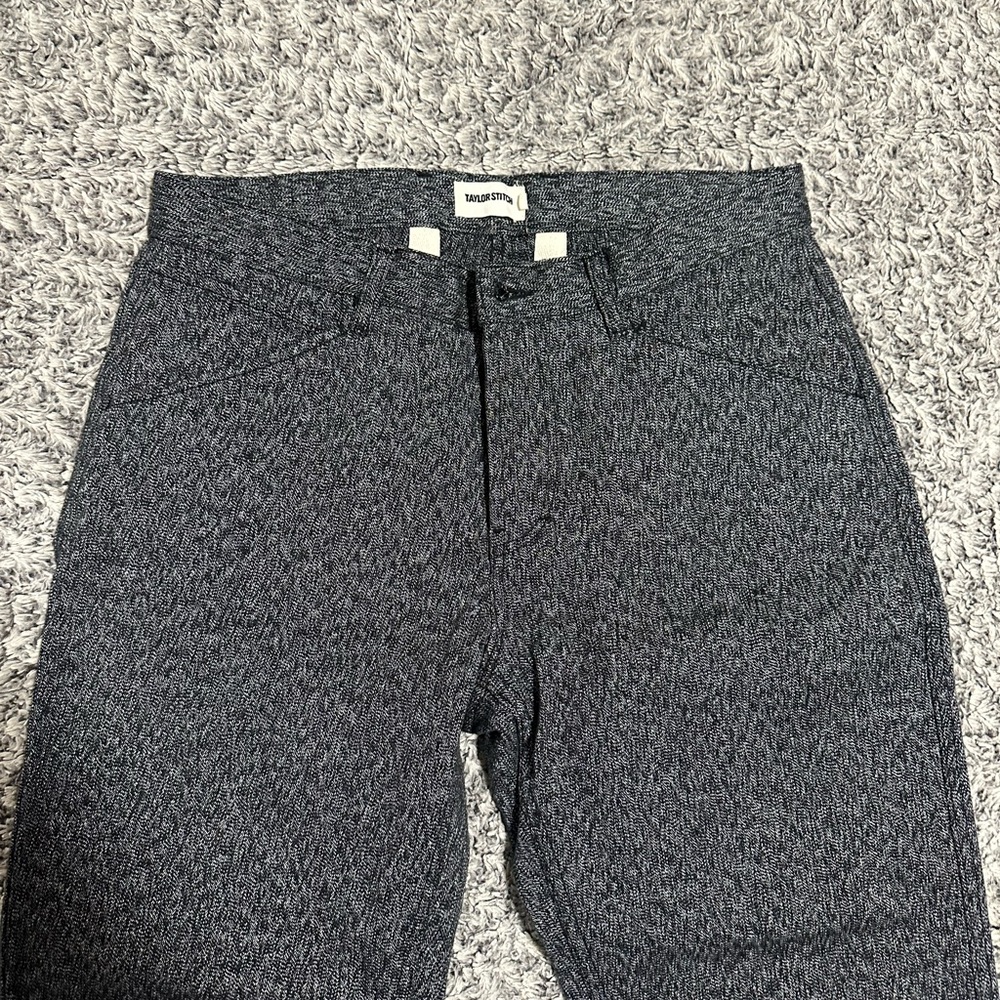 Taylor Stitch Charcoal Patterned Trousers